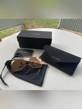 Dolce & Gabbana Rose Gold Sunglasses